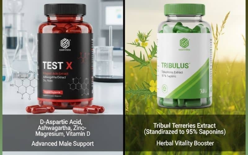 Direct Comparison between Test X & Tribulus
