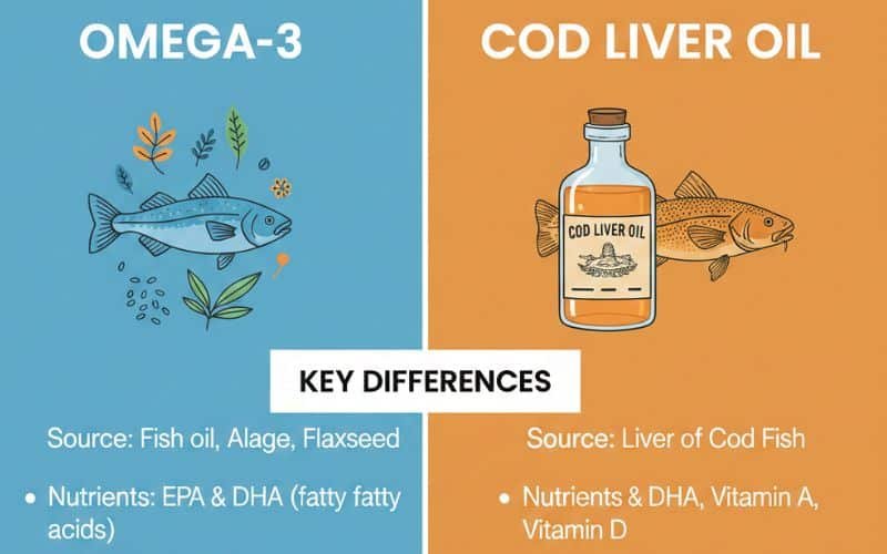 Omega-3 vs Cod Liver Oil: Key Differences
