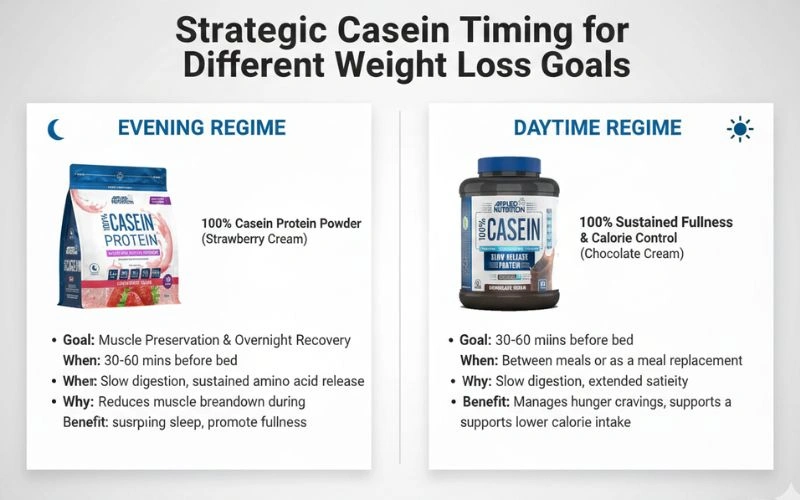 strategic-casein-timing-for-different-weight-loss-goals