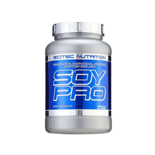 SCITEC SOY PRO - 910G Our soy protein disengage is a water-extricated, non-hereditarily altered item. We offer this protein as an option in contrast to creature hotspots for veggie lovers, and for individuals with lactose narrow mindedness, or basically for the individuals who look for a prudent complete protein source. Soy disconnect is a high-fixation, top caliber, well absorbable non-creature protein source with extraordinary measures of significant amino acids. SOY PRO's finished protein adds to the development and upkeep of bulk and furthermore to the support of ordinary bones*. A protein is called finished when it furnishes the body with all vital amino acids, including the 9 amino acids (for example Histidine, Isoleucine, Leucine, Lysine, Methionine, Phenylalanine, Threonine, Tryptophan, Valine) that are viewed as fundamental forever, on the grounds that the body can't blend them. Dietary proteins are the wellspring of nitrogen and basic amino acids, which the body needs for tissue development and support. *These proclamations have been logically demonstrated by the European Food Safety Authority (EFSA) and approved by the European Commission (EC). Directions SOY PRO can be utilized with any dinner to support its protein content, or without help from anyone else particularly previously or in the wake of preparing. Blend 1 serving (28 g) day by day with 300 ml of any fluid to make a shake. Allergen info Produced in a facility that cycles milk, egg, gluten, soy, peanuts, nuts, fish and scavenger fixings. Warnings Keep out of reach of children! TRY NOT TO SURPASS THE SUGGESTED DAY BY DAY MEASUREMENT! Utilize this item related to food as a feature of a sound, adjusted eating regimen, not as a substitute for such. Flavors Chocolate, Vanilla Sizes 910 g – 32 servings