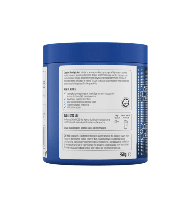 Applied Nutrition Creatine Monohydrate facts Applied Nutrition Creatine Monohydrate facts