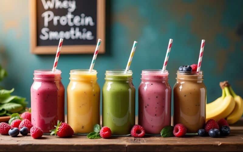 5 Easy Homemade Whey Protein Smoothie Recipes for a Nutritious Boost