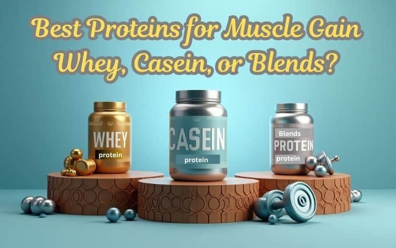 Best Proteins for Muscle Gain: Whey, Casein, or Blends?