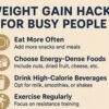 weight gain hacks for busy people