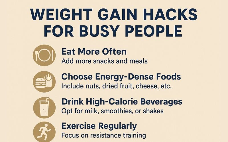 weight gain hacks for busy people