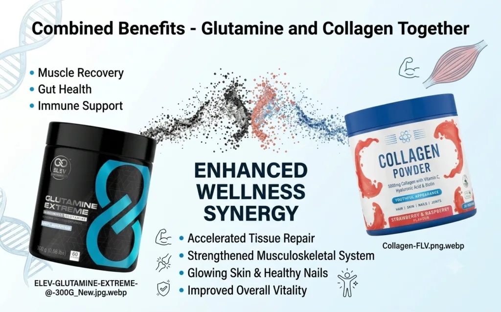Combined Benefits - Glutamine and Collagen Togethe