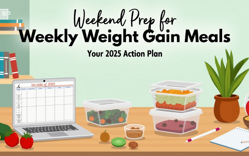 weekend prep for weekly weight gain meals