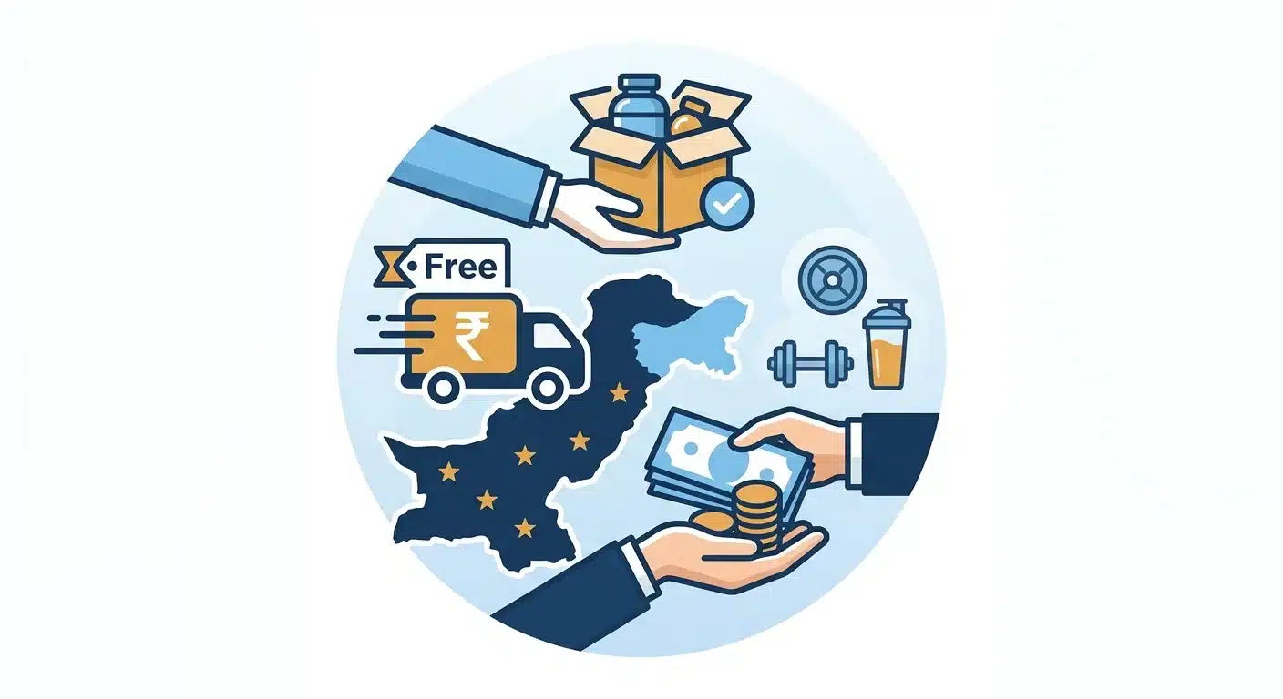 Free Cash on Delivery Across Pakistan for Gym Supplements