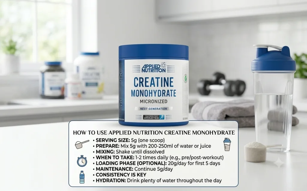 How to Use Applied Nutrition Creatine Monohydrate