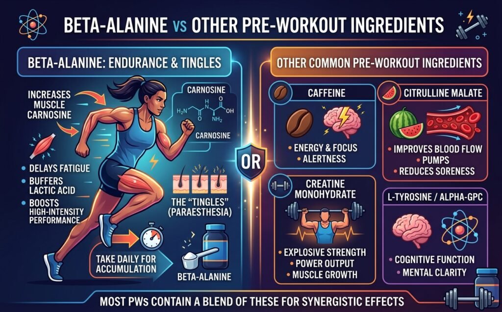 Beta-Alanine vs Other Pre-Workout Ingredients