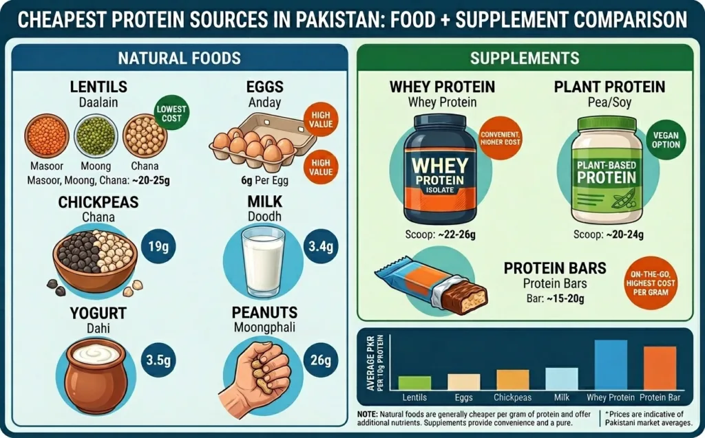 Cheapest Protein Sources in Pakistan