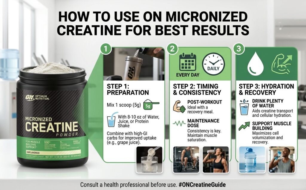 How to Use ON Micronized Creatine for Best Results