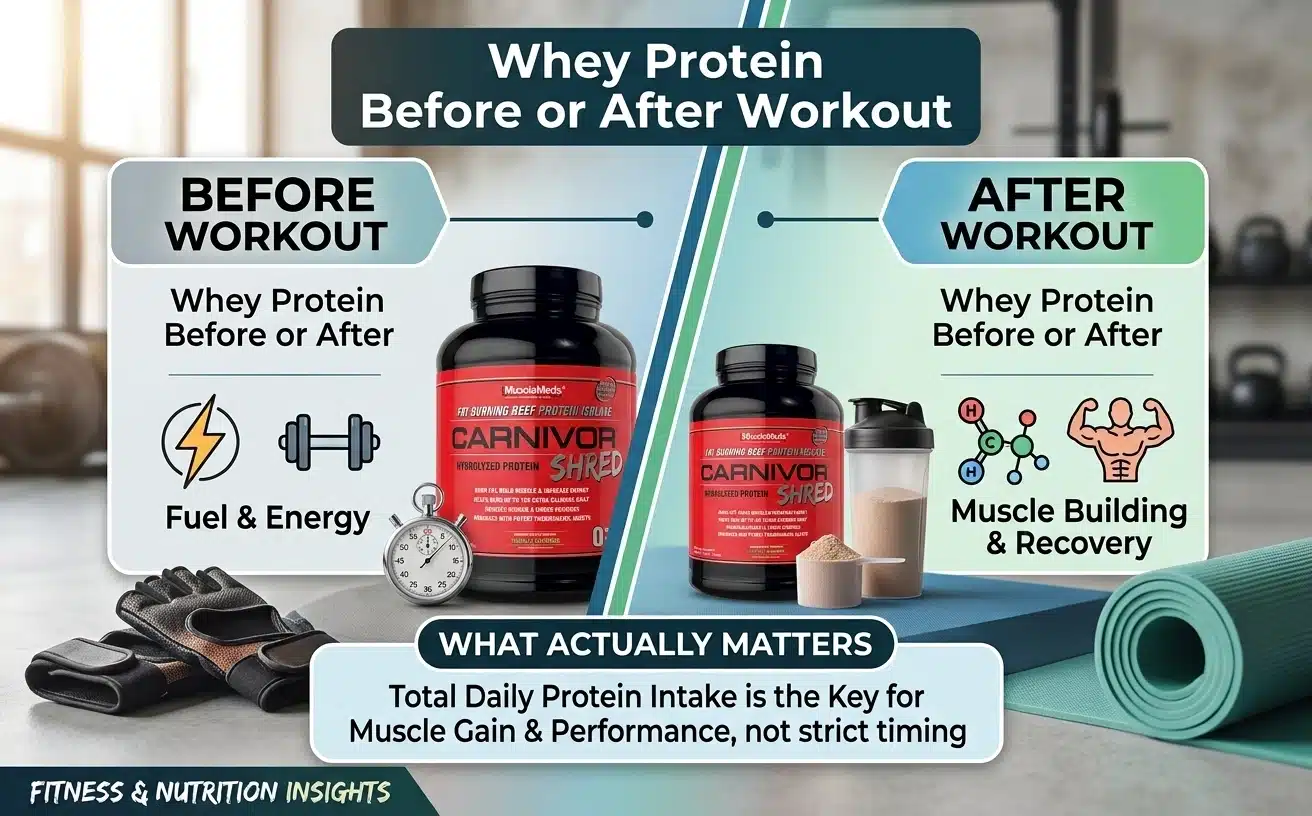 Whey Protein Before or After Workout